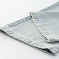 thumbnail image 4 of ZACPNCV Teen Youth Casual Wide Leg Jean Pants for Girls Put On Denim Pants Bow Embroidery Trouser Girl Clothing Blue 5-7 Years, 4 of 9