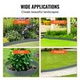 thumbnail image 5 of KFFKFF 5 PCS Metal Landscape Edging 39" L x 5" H Steel Garden Border 3.15" Spike Length Flexible Hammer-In Outdoor Landscaping Edge for Lawn, Garden, Walkway, Yard (Dark Grey), 5 of 9