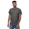 thumbnail image 5 of CROWN DOUBLE GRAY Men's classic tee (Dark Heather, M), 5 of 6