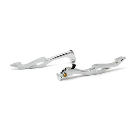 - Krator (2004-2012) Yamaha YZF R1 / (2005-2012) YZF-R6 Billet Aluminum Chrome Brake and Clutch Flame Hand Grips Levers Left and Right One Pair Motorcycle