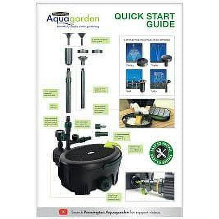 PondとDawn (専用ページ) Pennington Aqua Garden All-in-One Kit 369-GPH Electric