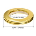 thumbnail image 4 of Uxcell 1.5 Inch Inner Dia Curtain Grommets Plastic Gold Tone 6 Pack, 4 of 5