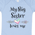 thumbnail image 4 of Inktastic My Big Sister Loves Me- Heart Boys or Girls Baby Bodysuit, 4 of 5
