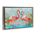 thumbnail image 2 of Stupell Industries Bohemian Modern Flamingo Love Brown Floating Frame Canvas Art, 31 x 21, by LSR Design Studio, 2 of 7