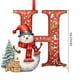 thumbnail image 3 of Adornos navideños, adornos navideños, regalos navideños, 26 letras, decoración para árbol de Navidad, adornos colgantes para árbol de Navidad, adornos navideños personalizados, decoración navideña, de, 3 of 5