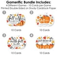 thumbnail image 3 of Big Dot of Happiness Fall Pumpkin - 4 Halloween or Thanksgiving Party Games - 10 Cards Each - Gamerific Bundle, 3 of 8
