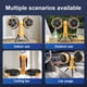 thumbnail image 2 of Wosthever Ventilador portátil oscilante de 270°, ventilador de 360°, ventilador con pilas, ventilador de Camping recargable, ventilador carpas, 2 of 6