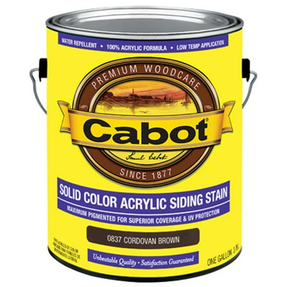 Cabot Samuel 0837-07 Gallon Teinture pour Parement Brun - Lot de 4