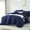 Blue, variant on Davulos Twin Comforter Sets , 5 Pieces Bed in a Bag ,Burnt Orange Beddding Comforter Sets with Sheets Solid Lightweight Bed Set for All Seasons