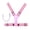 Pink, variant on Blue LED Reflective Vest - High Visibility USB Rechargeable Running Gear for Cycling and Night Walking