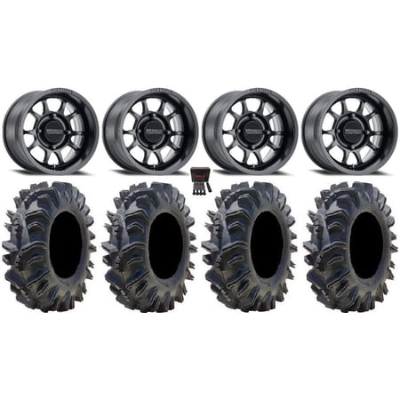 Method 409 15 Black (5+2) Wheels 34 Terminator Tires Sportsman RZR Ranger