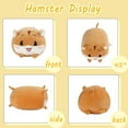 thumbnail image 2 of Kiddopark 8 inch Cute Yellow Hamster Plush Stuffed Animal Cylindrical Body Pillow,Super Soft Cartoon Hugging Toy Gifts for Bedding, 2 of 6