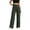 Army Green, variant on CQONEPT Leggings for Women High Stretch Wide Leg Yoga Pants Trendy Soft Comfy High Waisted Casual Fall Fashion Pants with Pockets