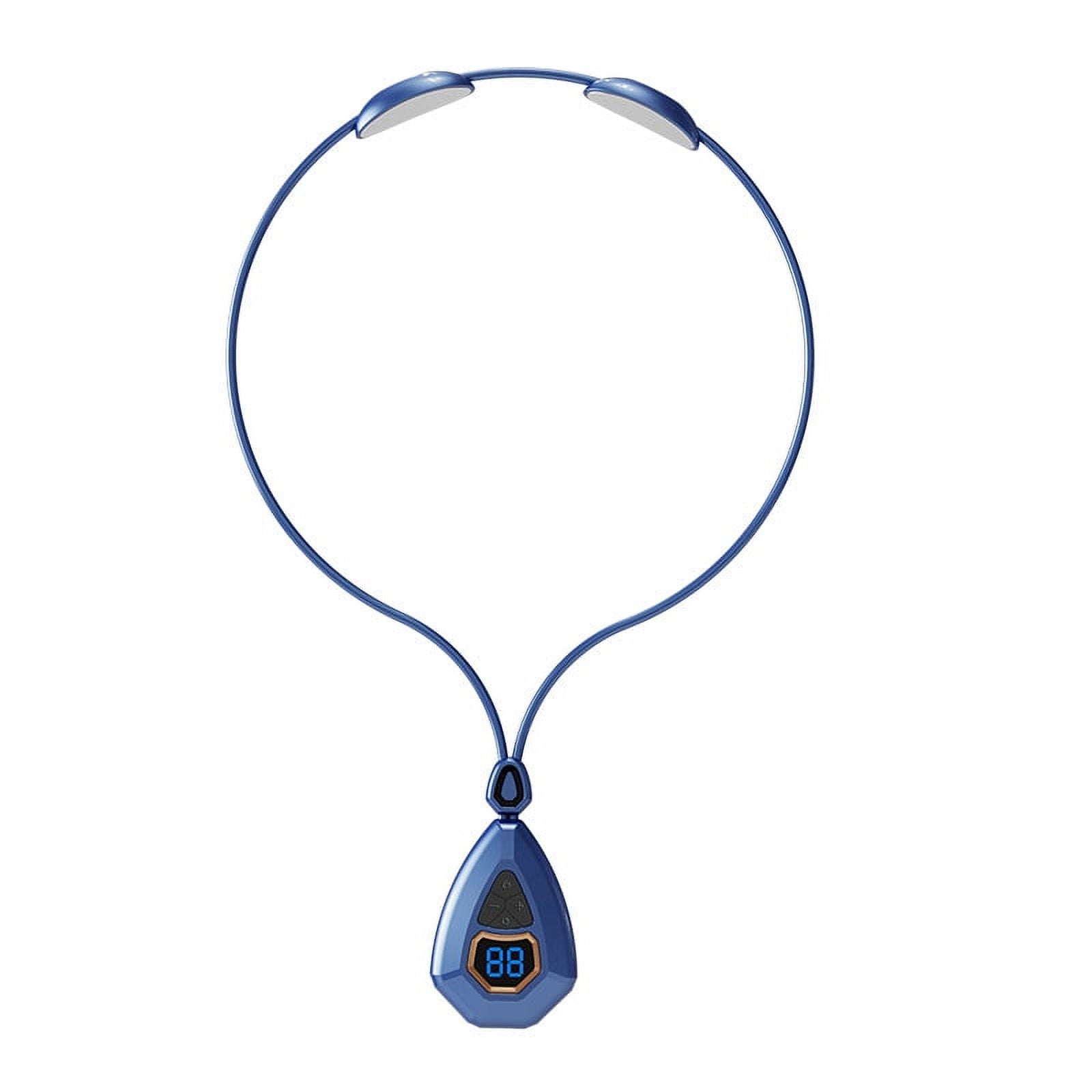 CNV Smart Pendant Neck Massager with Heat, Portable Cordless TENS Pulse Relaxation Device with 6 Modes, Wearable Muscle Stimulator for Daily Wellness and Digital Fatigue Relief
