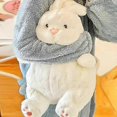 thumbnail image 5 of Lazy Rabbit Plush Toy - Press Doll with Pillow - Ideal Birthday Gift for Kids, 5 of 5
