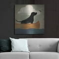 thumbnail image 6 of Luxe Metal Art 'Black Dog Canoe Ride' by Ryan Fowler, Metal Wall Art, 36"x36", 6 of 9