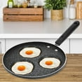 thumbnail image 2 of Nonstick Eggs Frying Pan, Non-Stick Pan with 3 Round Holes Egg Frying Pan for Home and Restaurant, Kitchen Cookware Breakfast Cooking Tool, 2 of 5