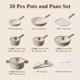 thumbnail image 2 of Juego de utensilios de cocina SENSARTE, cerámica, antiadherente, 20 piezas, topo Induction, 2 of 9
