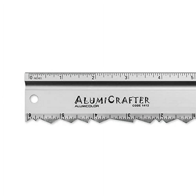 Alumicrafter Straight Edge Metal Ruler With Unique Deckle Edge