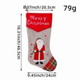 thumbnail image 2 of 18.5-inch Personalized Christmas Stocking - Snowman Design - Embroidered Name, Traditional Red and Green, Family Holiday Decoration, 2 of 4