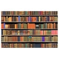 thumbnail image 1 of Interesting Bookshelf Books Flower Door Mats Door Carpets For Entrance Front Door Outdoor Entrance Porch Mats With Polyester Interesting Bookshelf Bo Designer Blanket Throw Rugs for Living Room 8x10, 1 of 4