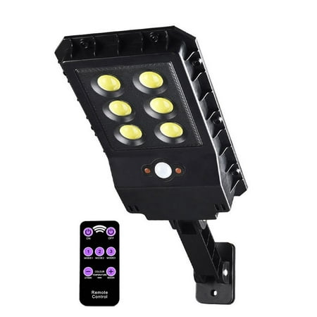 

Julam Solar Security Lights Remote Control Solar Motion Lights with 6 Bright LED Lamp Beads Water Resistant Solar Street Light for Yard Patio Garage Pool Porch graceful