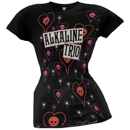 Alkaline Trio - Hearts Juniors T-Shirt (Best Of Alkaline Trio)