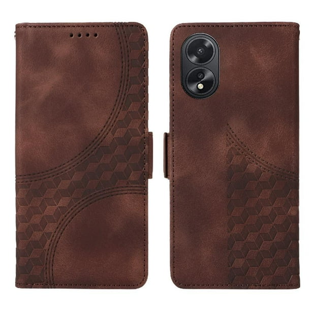Funda GANGXUN para OPPO A38 4G con diseño acolchado elegante, cuero PU, protección total y ajuste preciso