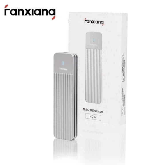 Fanxiang MD87 SSD Enclosure 10Gbps M.2 SSD Adapter NVMe & SATA Supports M-Key B M Key 2230/2242/2260/2280