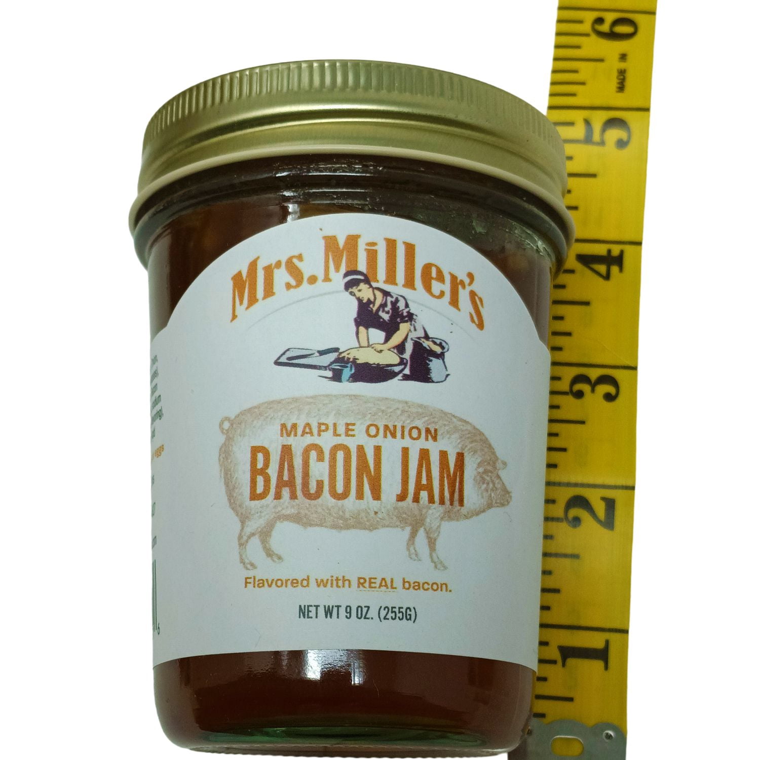 Mrs. Miller's Maple Onion Bacon Jam, 2 pack, 9 oz Glass Jars