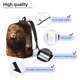 thumbnail image 3 of Balery Cool Fire Lion Mochila Clásica Impresa Básica para Viaje, Mochila Escolar Resistente al Agua, Mochila de Lona con Correas Ajustables-Small, 3 of 5