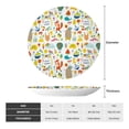 thumbnail image 2 of Wukai Summer Animal Print Decorative Plate for Display,Bone China Decorative Plate, Ceramic Dinner Plate with Stand, Vertical Ceramic Plate-10in, 2 of 6