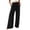 ZA-Black-wiyuqeen capri pants, variant on Womens Palazzo Pants Casual Wide Leg Trousers with Cuff Hem Elastic Waist Drawstring Summer Trousers Pocket Lounge Pant