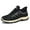 Black, variant on Men's Fashion Sneakers Black Trendy Lightweight Wide Width Flats Mens Walking Shoes Lace Up Mesh Walking Sneakers Outdoor Work Shoes
