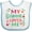 White and Blue, variant on Inktastic My Grammie Loves Me Girl Grandchild Girls Baby Bib