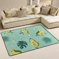 thumbnail image 5 of Soft Rug Large Area Rugs, Green Avocado Leaves Comfortable Indoor Carpet, Baby Play&nbsp;Mat for Living Room Bedroom Nursery Decor Floor Mat 60 X 39 Inch Carpet Runner, 5 of 5