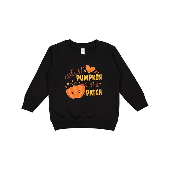 Inktastic Cutest Pumpkin in the Patch with Orange Heart Toddler Sweatshirt