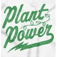 thumbnail image 2 of Plant Power Vegetarian Vegan Workout Unisex Plus Fleece Graphic Hoodie Brisco Brands 3X, 2 of 5