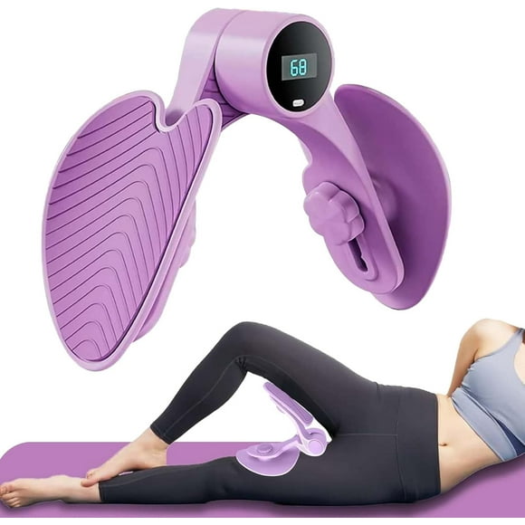 Hweilai Thigh Exerciser, Inner Thigh Exercise Equipment with Counter, Kegel Tightener, Hip and Pelvic Floor Muscle Trainer, Kegel Exercise Products for Men and Women Home Gym