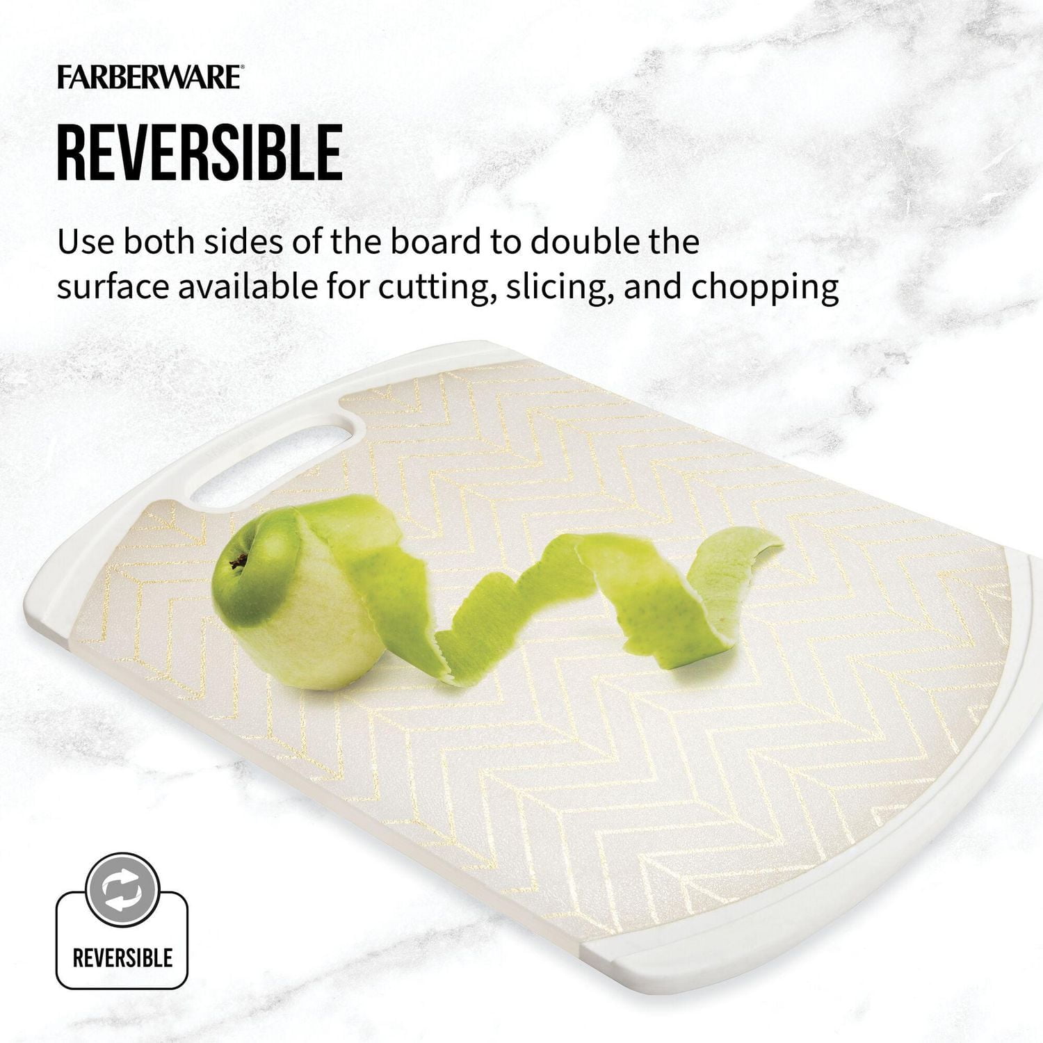 Planche à découper Sabatier 11x14" avec motif doré Planche à découper