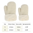 thumbnail image 6 of hirigin Kid Baby Winter Ski Gloves, Plush Knitting Patchwork Thicken Warm Mitten Outdoor Windproof Gloves, 6 of 6
