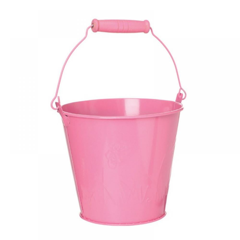 Small Metal Buckets with Handles, Garden Planters,Kids Beach Sand