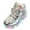 Silver, variant on Unisex LED Light Shoes High Top Light Flashing Trainers USB Charging Shoes for Children Kids Slippers Age 1-6 Silver，3.5-4 Years
