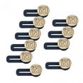 thumbnail image 2 of GUOOL 2x10 Pièces Boutons d'Extension de Jean Élastiques Détachables Taille Extensible, 2 of 9