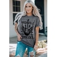 thumbnail image 4 of POGLIP Women's Gray NASHVILLE MUSIC CITY Graphic Tee, 4 of 6
