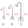 thumbnail image 2 of Shepherd Hook Stand Flowerpot Courtyard Stake Outdoor Garden With 5 Prong Base, 2 of 3