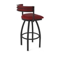 thumbnail image 2 of 861 Artemis 30" Swivel Bar Stool with Black Wrinkle Finish and Graph Ruby Seat and Back, 2 of 5