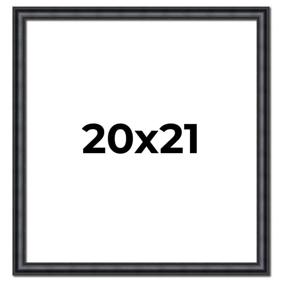 20x21 Frame Black Real Wood Picture Frame Width 1.25 inches | Interior Frame Depth 0.5 inches |