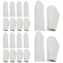 Uonlytech 20Pcs Finger Thimbles White Finger Protection for Crafts for Handicraft Enthusiasts