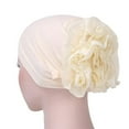 thumbnail image 1 of Women Lady Solid Color Head Scarf Flower Hat Cap Cotton Bandana Headwrap, 1 of 9